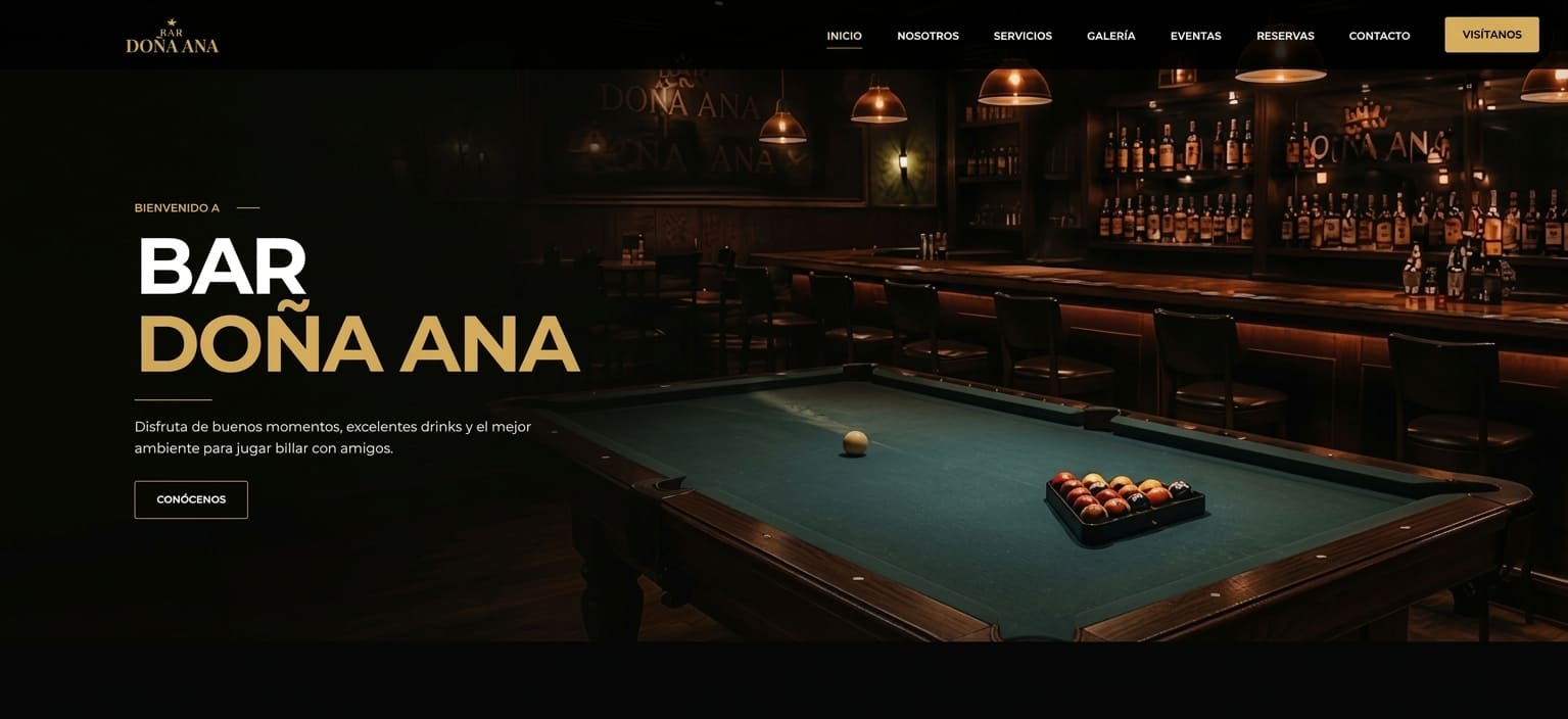 Bar Website